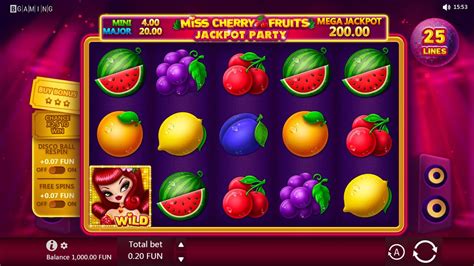 Miss Cherry Fruits Jackpot Party Novibet